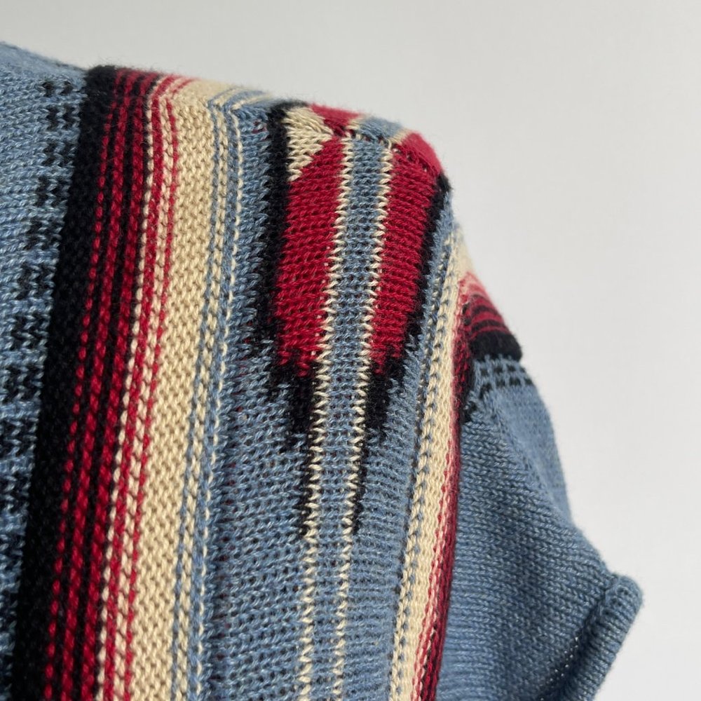 Chaps Multicolor Patterned Vest - image 5